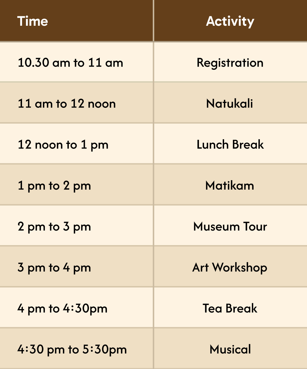 Desktop Schedule