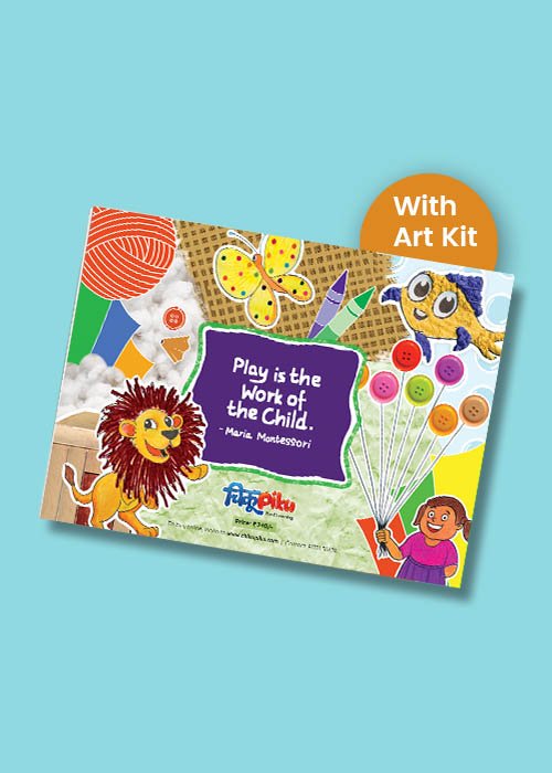 ChikuPiku Activity Book For Kids (with Art Kit)